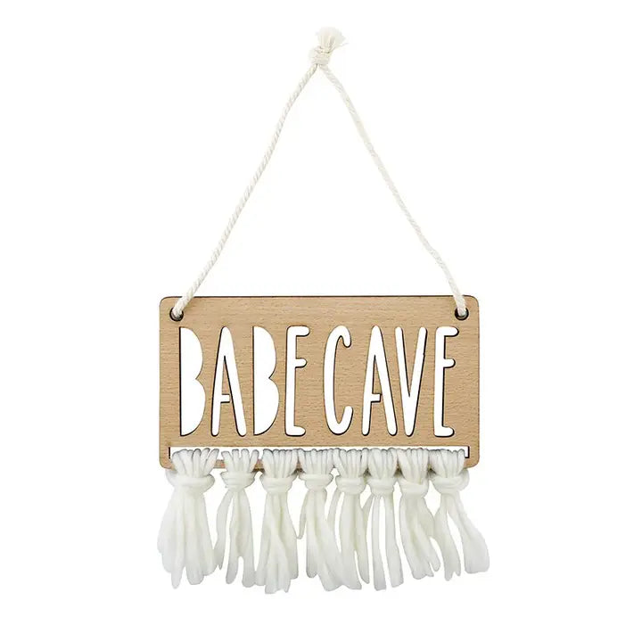 Babe Cave Mini Wood Sign