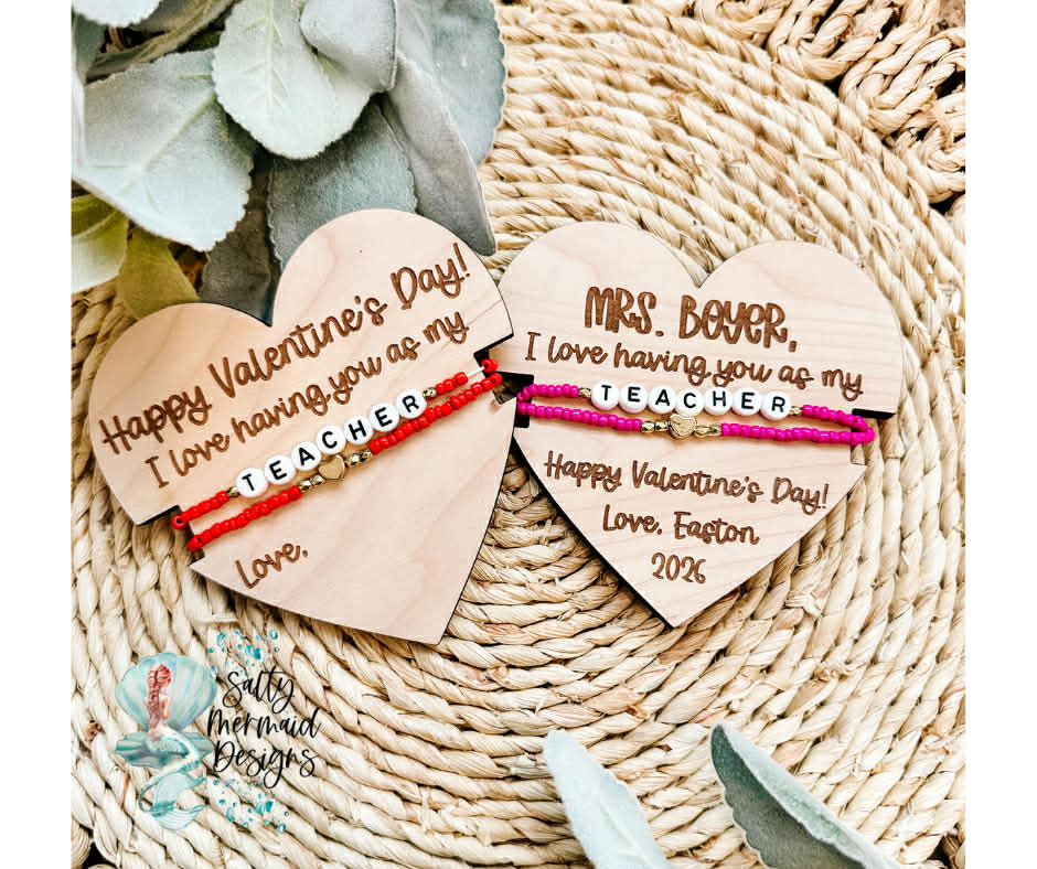 Teacher Bracelet Valentine Gift