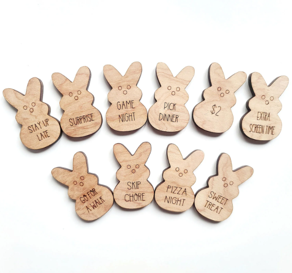 Peep Easter Egg Tokens- Set of 10