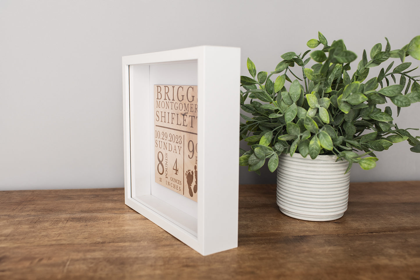 Baby Birth Stat Shadow Box