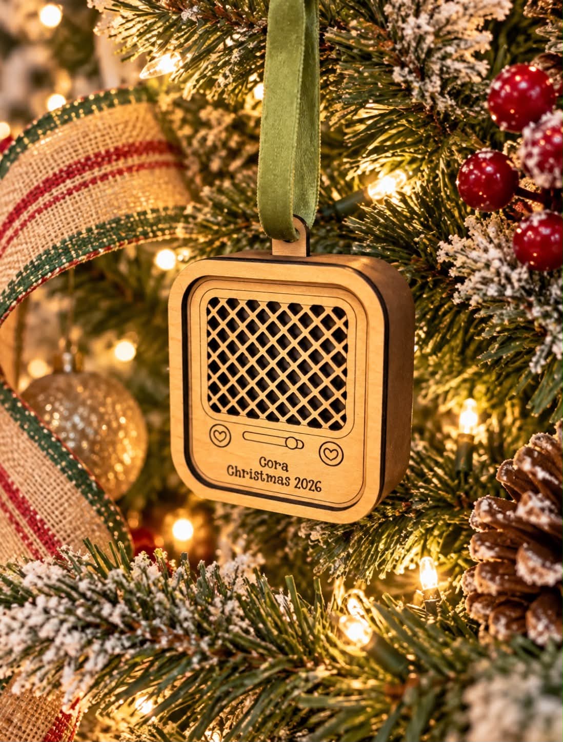Voice Recorder Keepsake Ornament
