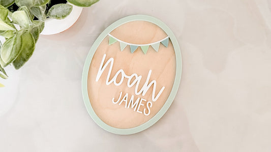 Banner Name Oval