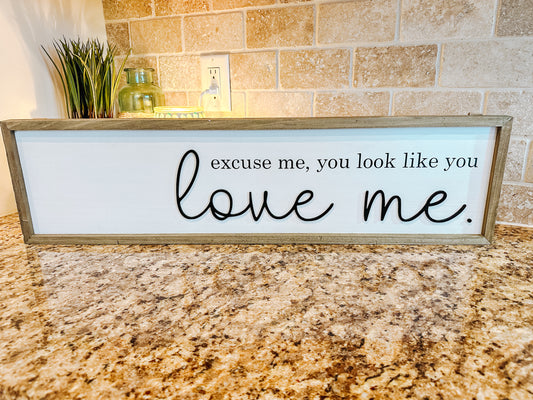 Excuse me🩷 Custom Wood Sign