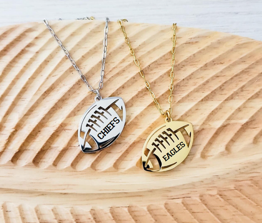 Personalized Football Necklaces