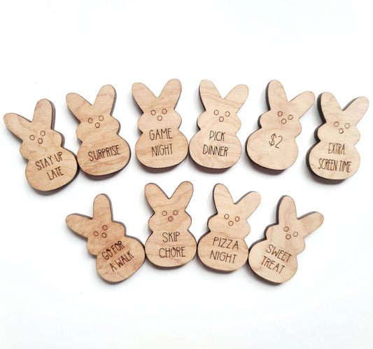 Peep Easter Egg Tokens- Set of 10
