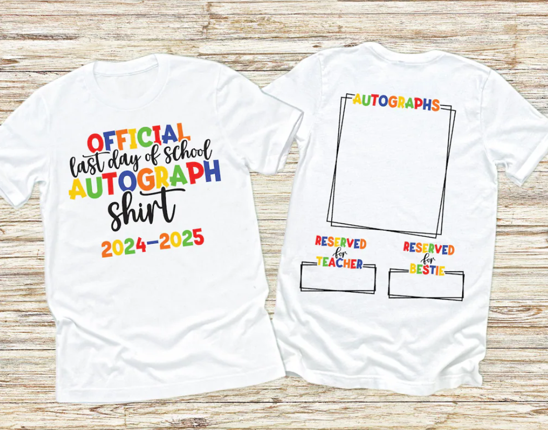 Last Day of School Autograph Shirt-Youth Sizes