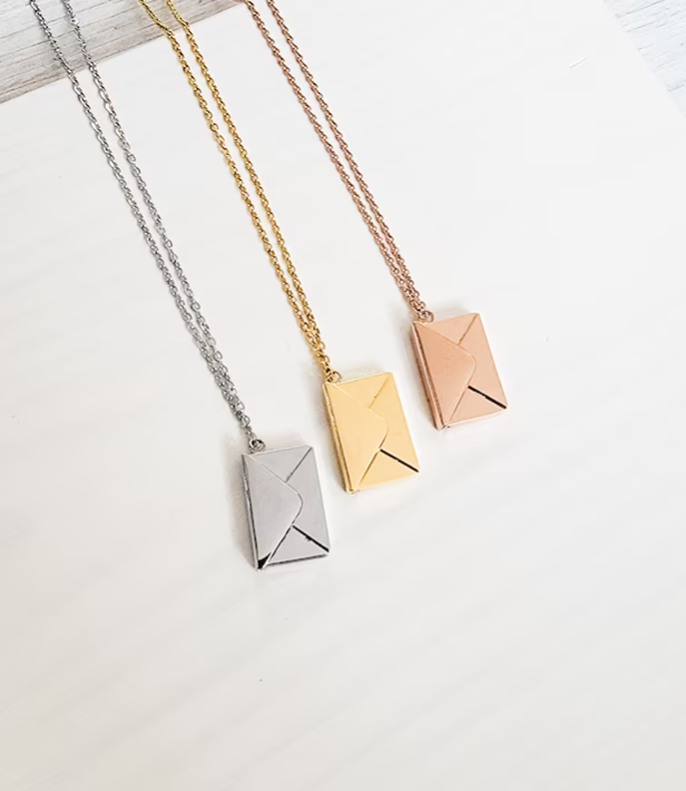 Ps. I Love You Envelope Necklace