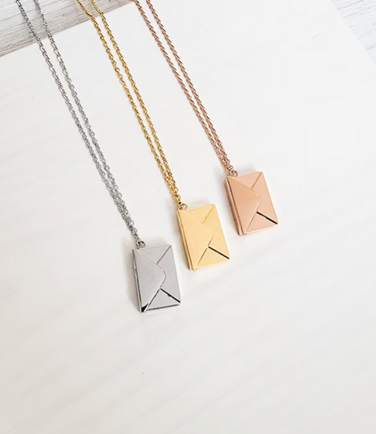 Ps. I Love You Envelope Necklace