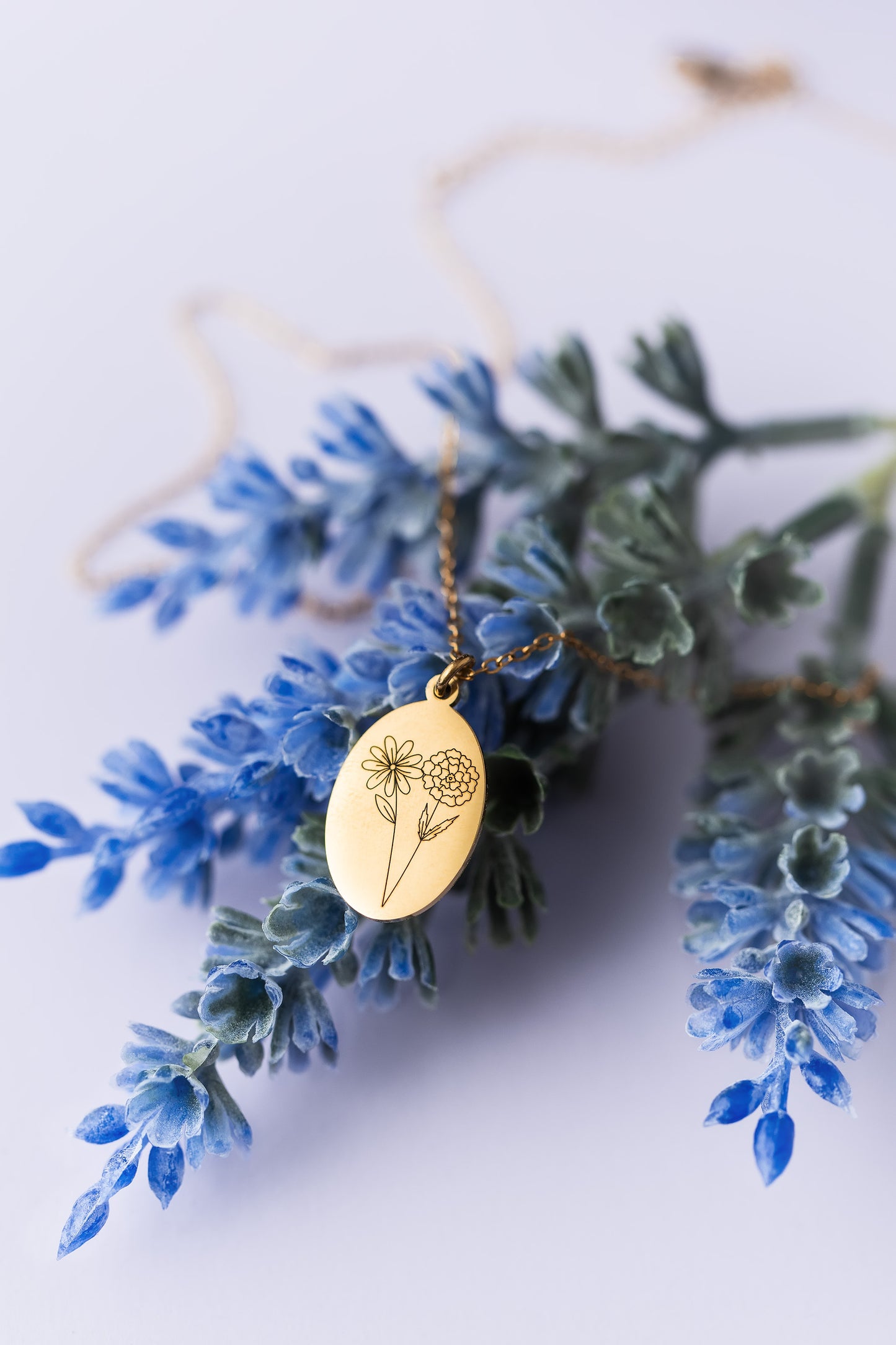 Birth Month Flower Necklace