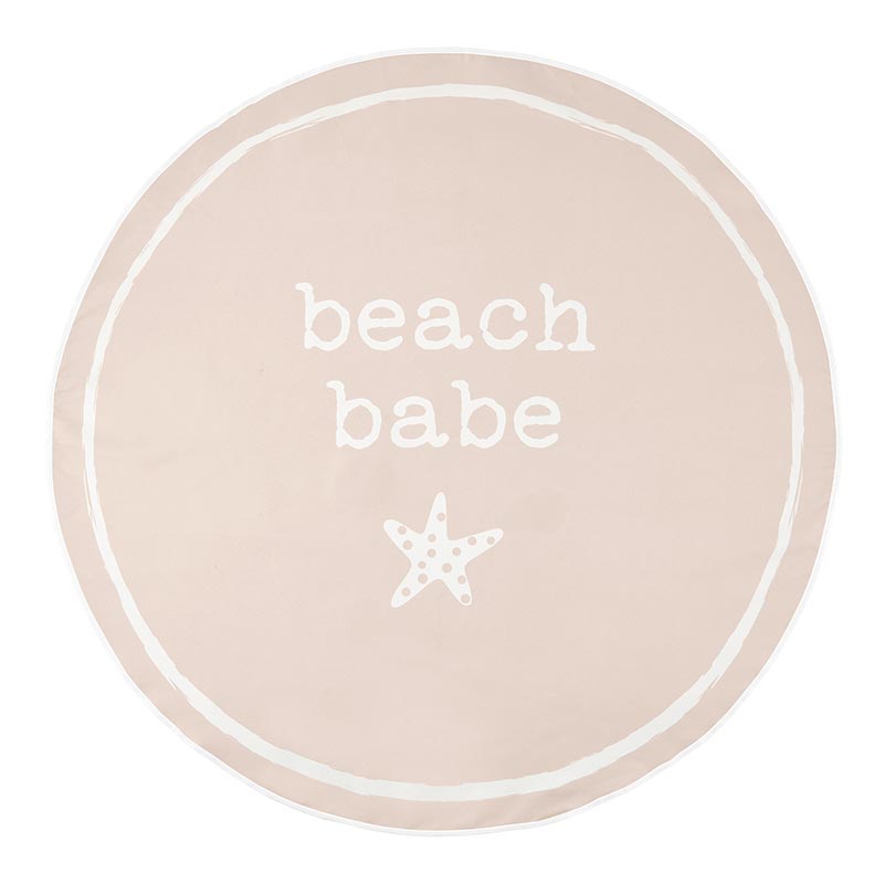 Quick Dry Round Towel - Beach Babe