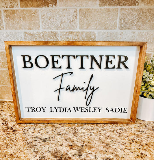 Family Name Sign