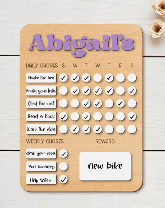Personalized Chore Charts