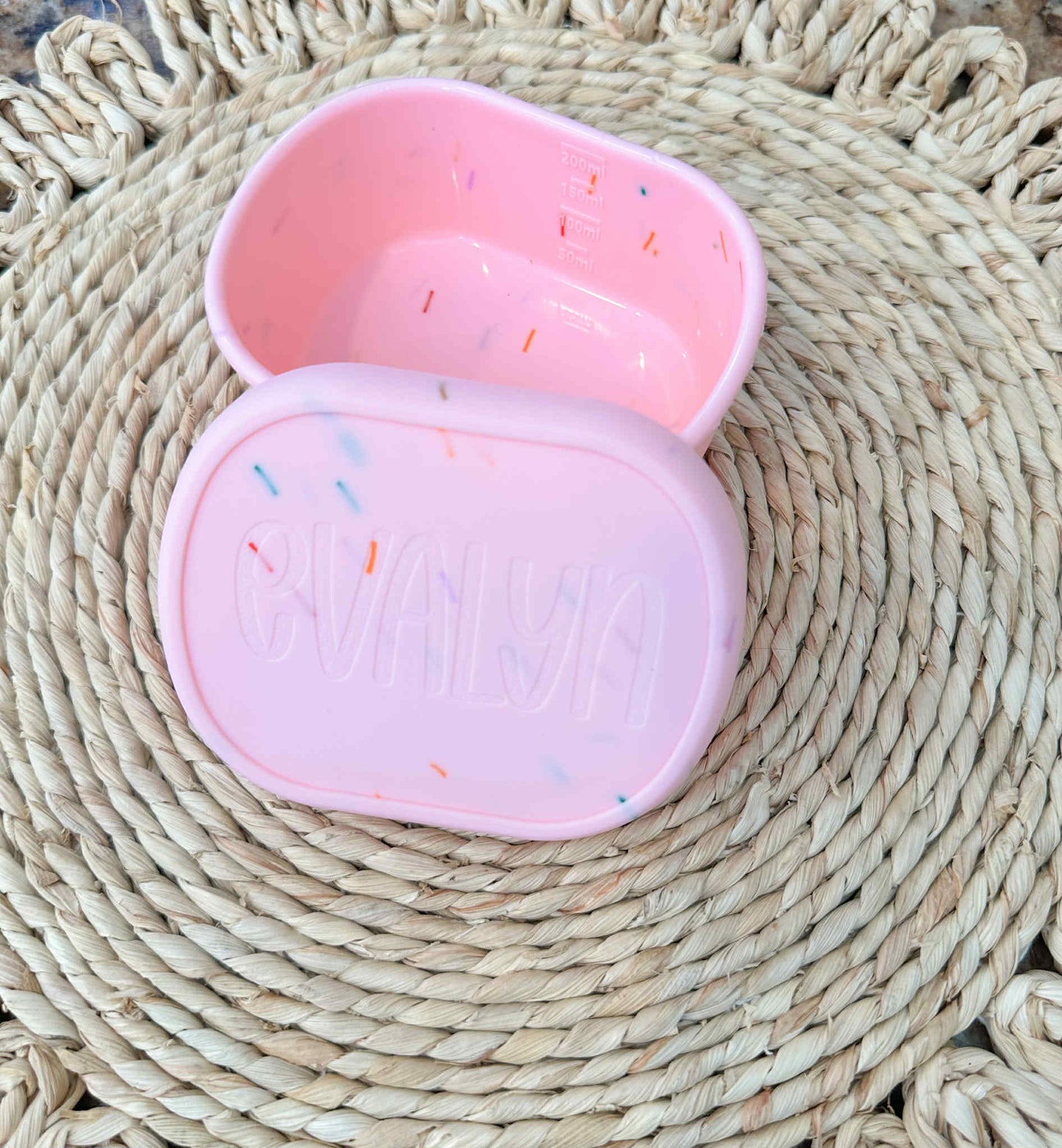 Personalized Silicone Snack Containers-Set of 3